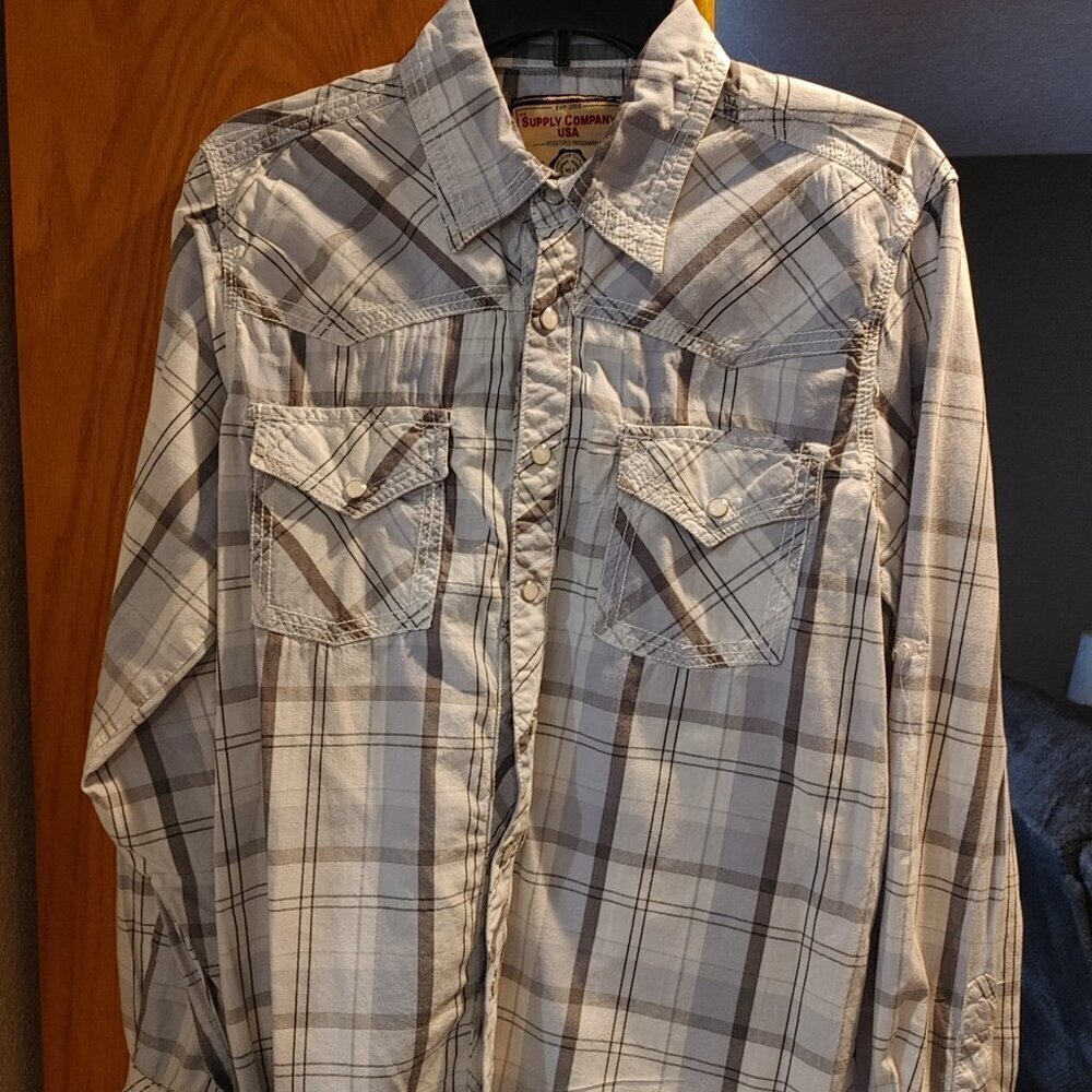 GPH Supply Company USA Mens Western Shirt Medium
